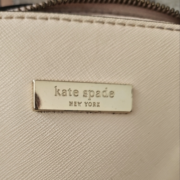 Kate Spade Felix Blush Light Pink Crossgrain Leather Zipper Closure Satchel Bag - Picture 11 of 15